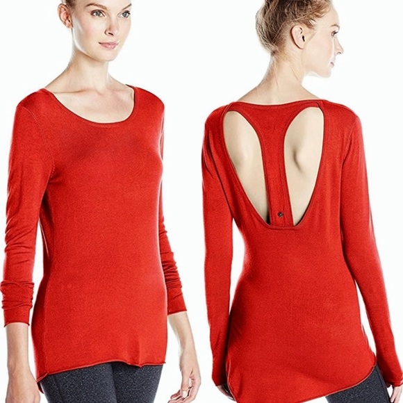 Soybu Yvette Tunic Knit Red Top Size M - Picture 2 of 5